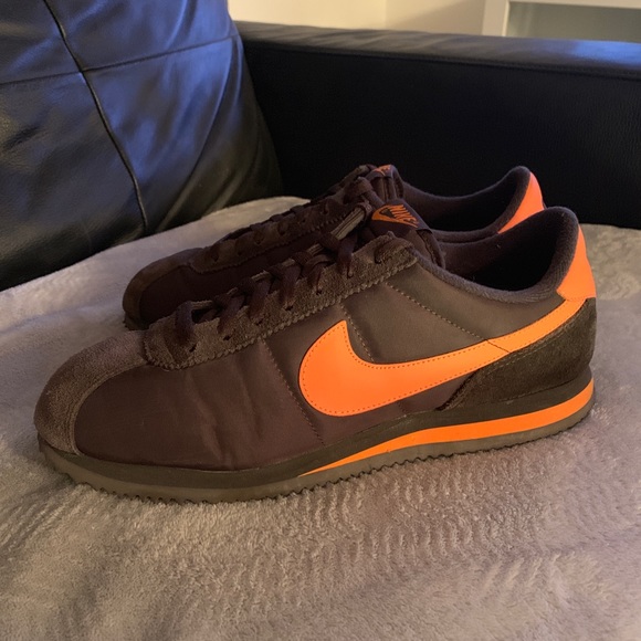 nike cortez nylon blue orange